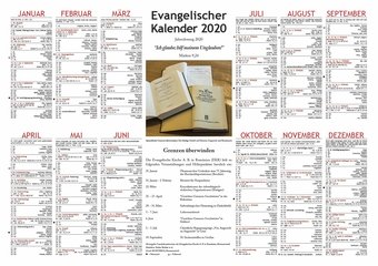 Evangelischer Kalender 2020